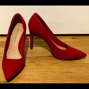 Christian Siriano Red Pointy Heels